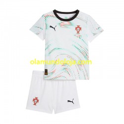Camisola Portugal Criança Equipamento Segundo 2025 Manga Curta